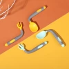 وينتج المصنع ملعقة شوكات بلون وملعقة أطفال في ملعقة تدريب details Picture